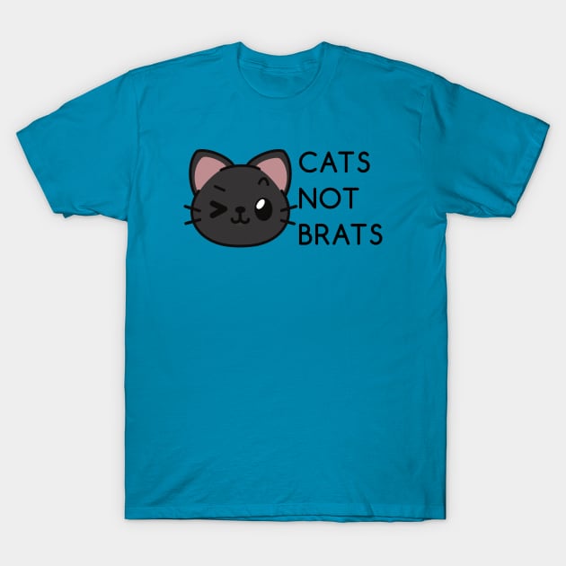 Cats Not Brats T-Shirt by The Lemon Stationery & Gift Co